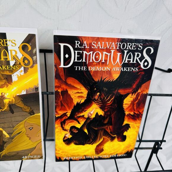 RA Salvatore's Demon Wars The Demon Awakens 1-3 Lot DDP 1st Print 2007 Prestige - Picture 2 of 4
